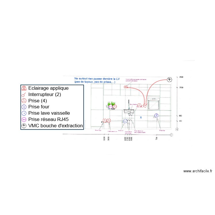 plan elec cuisine DERIGON 2. Plan de 0 pièce et 0 m2