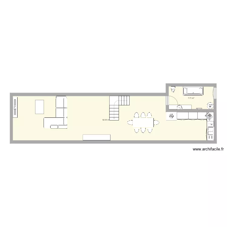 Maison cotes. Plan de 