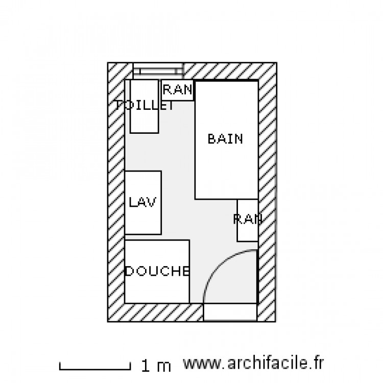 SALLE DE BAIN 7 X 11 (2). Plan de 0 pièce et 0 m2