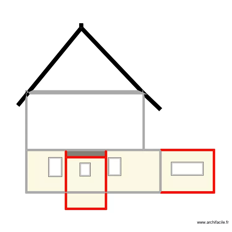 PAN DE COUPE EST. Plan de 