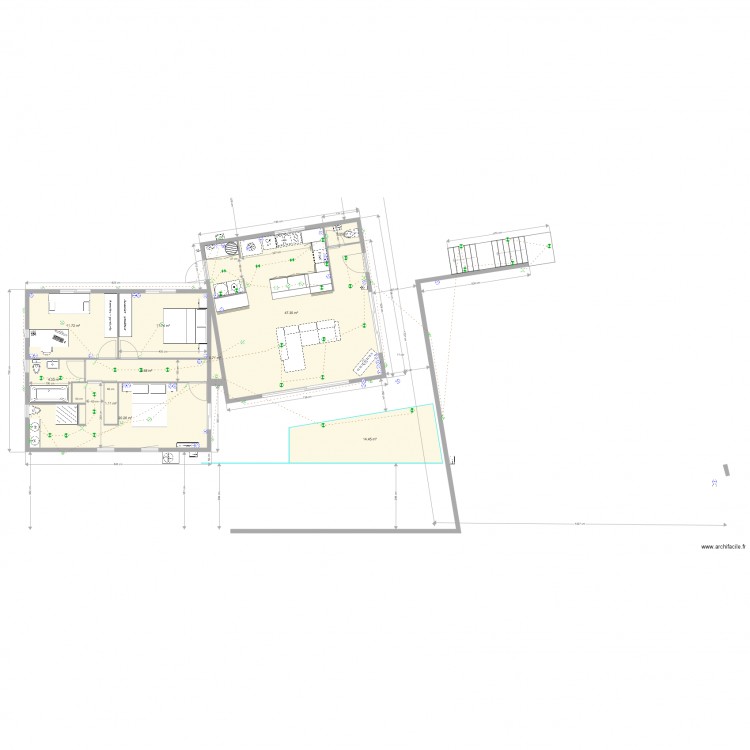 electriciteplomberie. Plan de 0 pièce et 0 m2