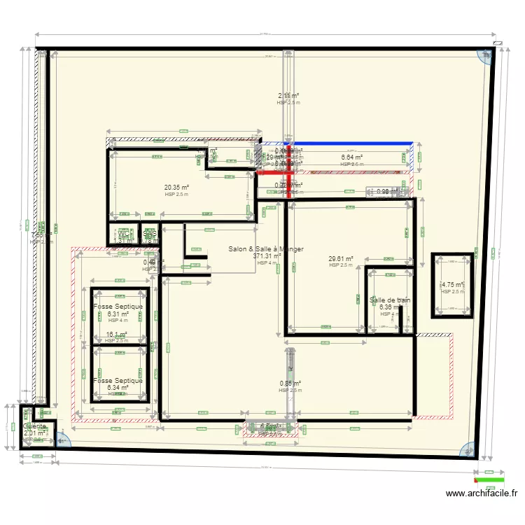 PLAN Electrique ru RDC. Plan de 