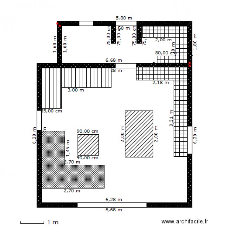 Cuisine. Plan de 0 pièce et 0 m2