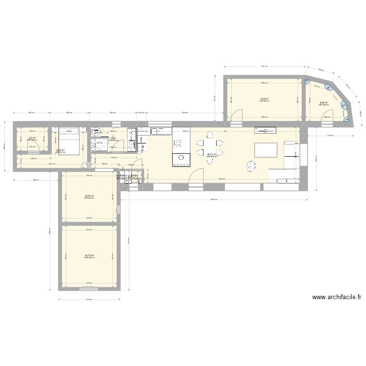 Crespillon extension m. Plan de 0 pièce et 0 m2