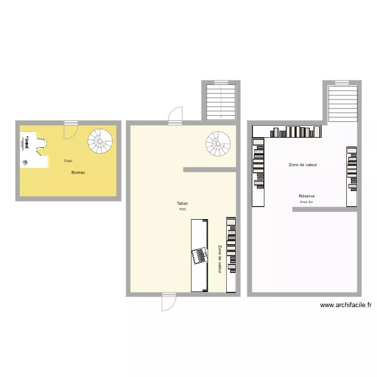 tabac perono. Plan de 