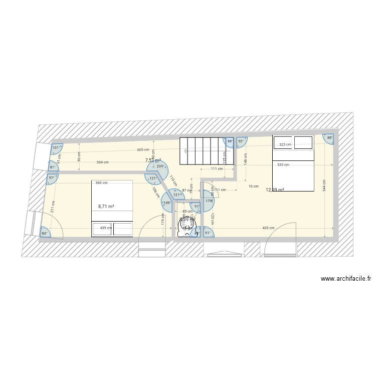 Rdc annexe 1 mm se. Plan de 4 pièces et 30 m2