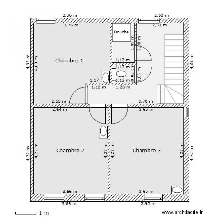 Chaussee de la Croix - 1er etage - Version 17-11-2012. Plan de 0 pièce et 0 m2