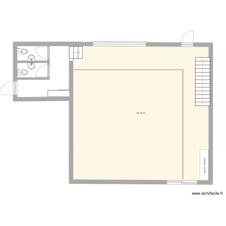 grange am&eacute;nagement. Plan de 