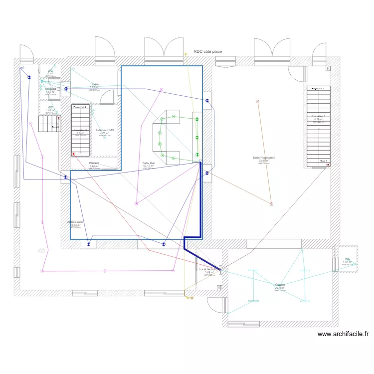 rdc eclairage. Plan de 