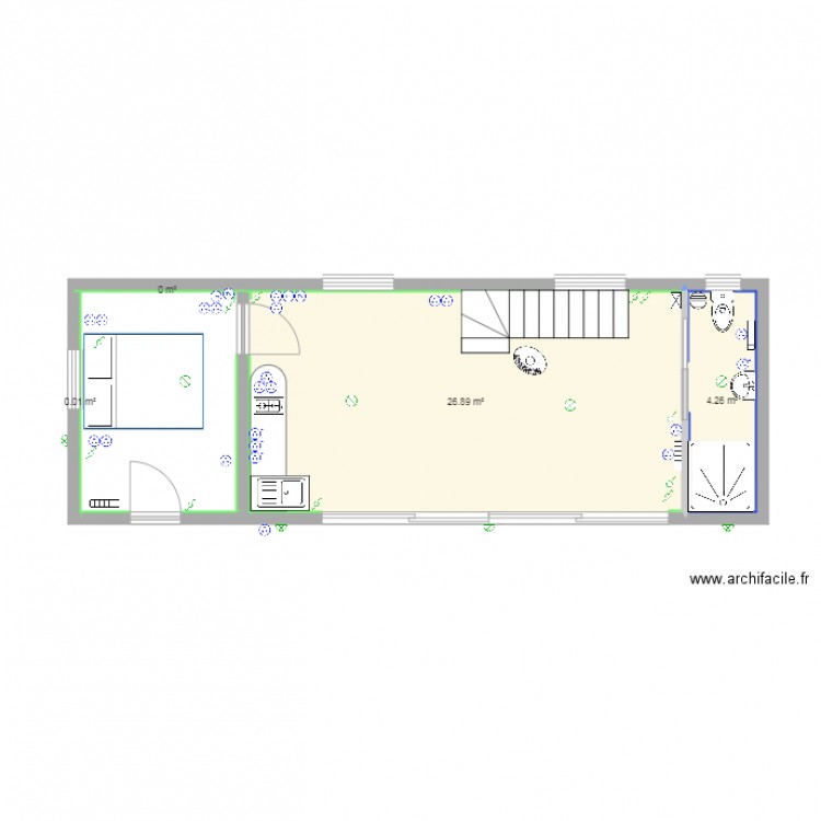 Pigeonnier tech plan. Plan de 0 pièce et 0 m2