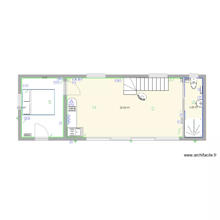 Pigeonnier tech plan. Plan de 