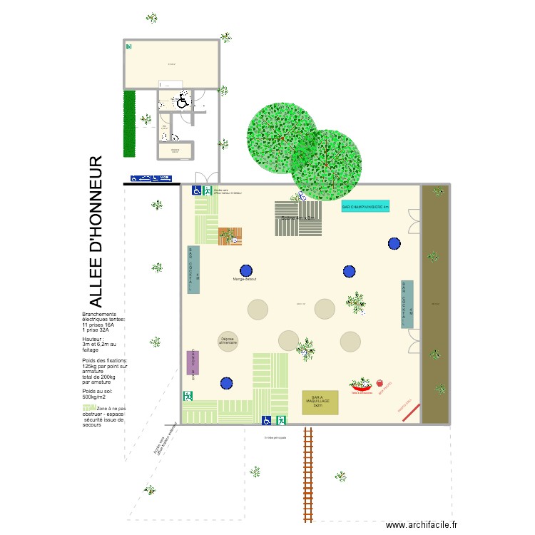 AMEX - 270922 dedans. Plan de 6 pièces et 489 m2