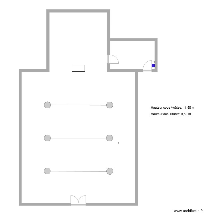 Eglise Sta Maria  AZILONE. Plan de 0 pièce et 0 m2