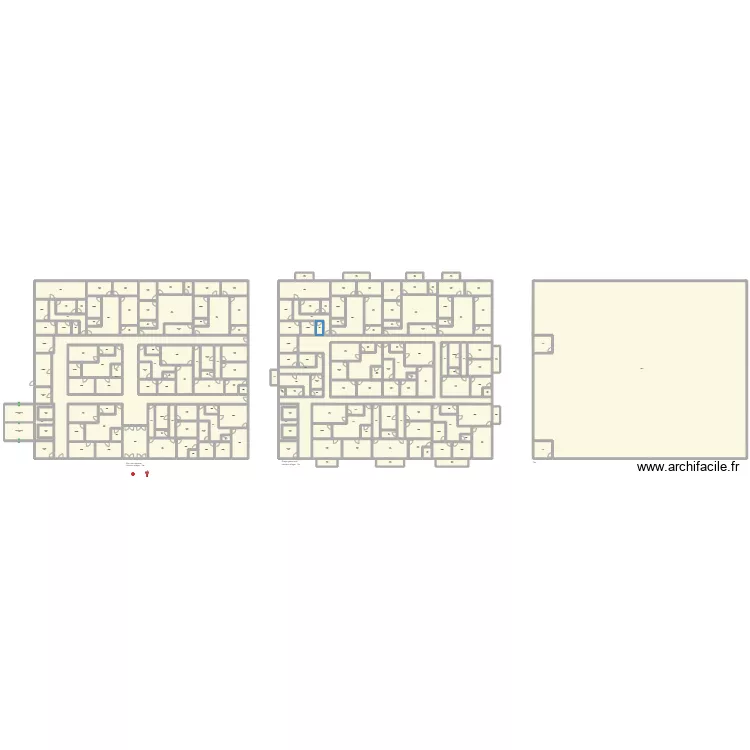 Grand B&acirc;timent. Plan de 