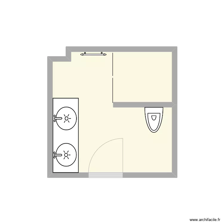 Briclot SDB existant. Plan de Briclot SDB existant. Plan de