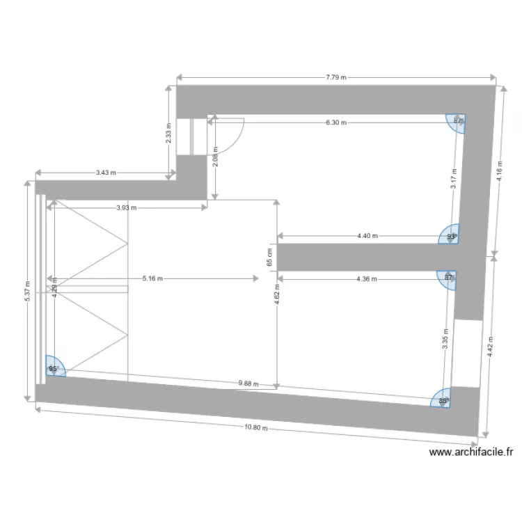 Grange  RDC. Plan de 