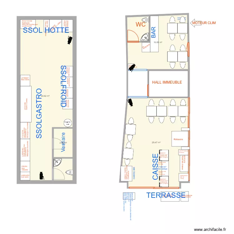 place repELECTRICITE. Plan de 