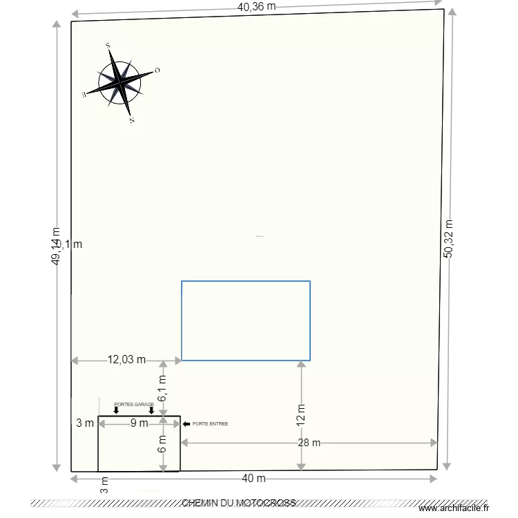 PLAN DE MASSE b&acirc;timent. Plan de 