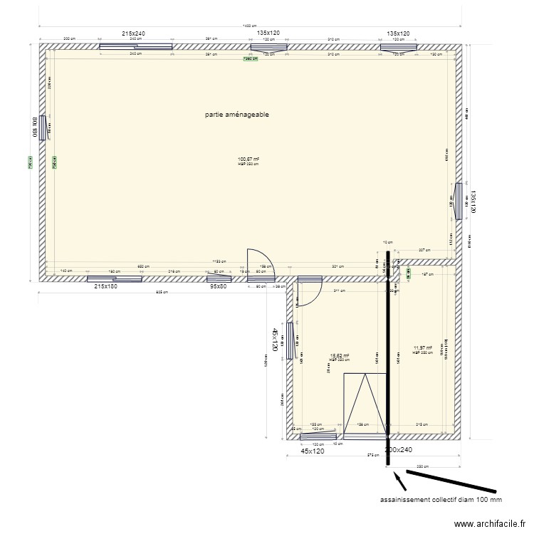 vue dessus 1. Plan de 0 pièce et 0 m2