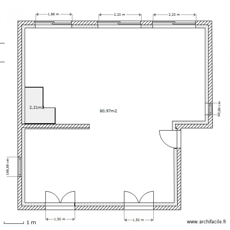 pilo etage 1 murs. Plan de 0 pièce et 0 m2