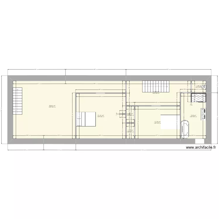 Etage chabeuil. Plan de 