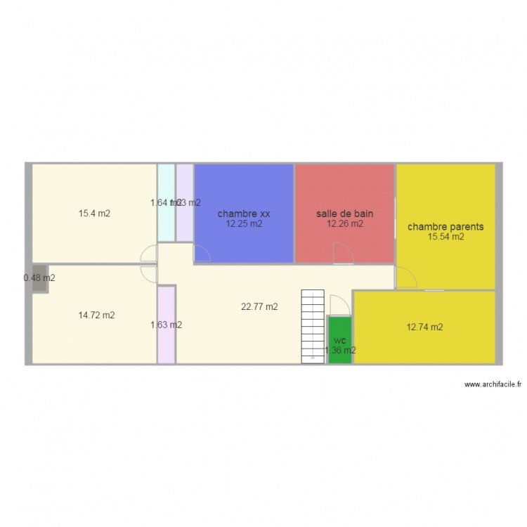 etage. Plan de 0 pièce et 0 m2