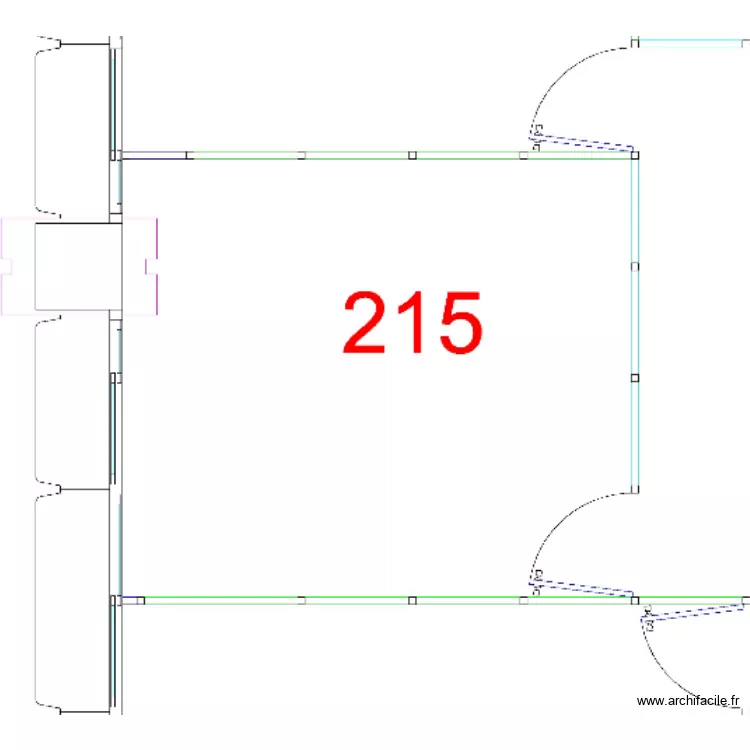 bureau 215 E ROURE V2. Plan de 