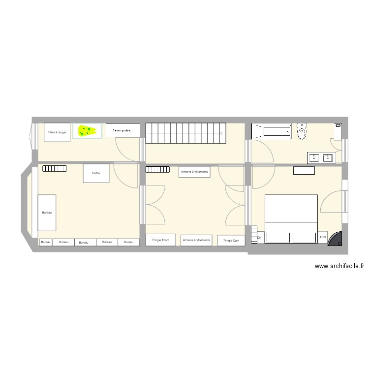 Anderlecht 1er projeté. Plan de 0 pièce et 0 m2