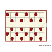 salle jaune fauteuil rouge