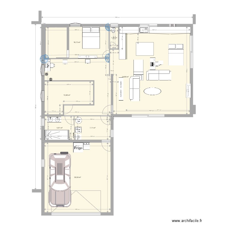 maison L 2. Plan de 0 pièce et 0 m2