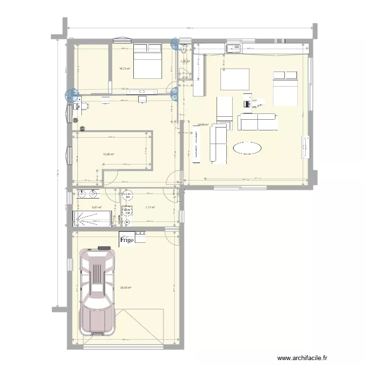 maison L 2. Plan de 