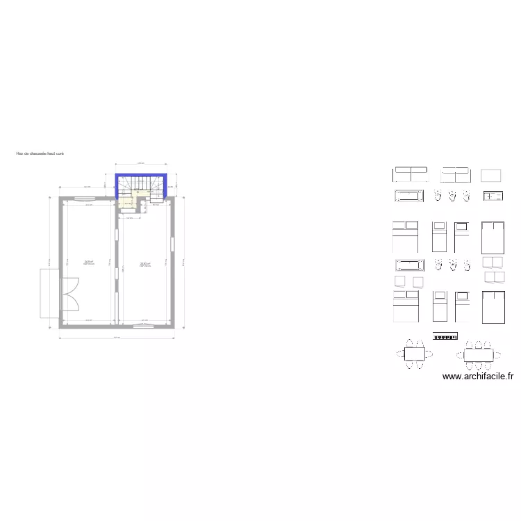 AJ RDCH cur&eacute; et oriel. Plan de 