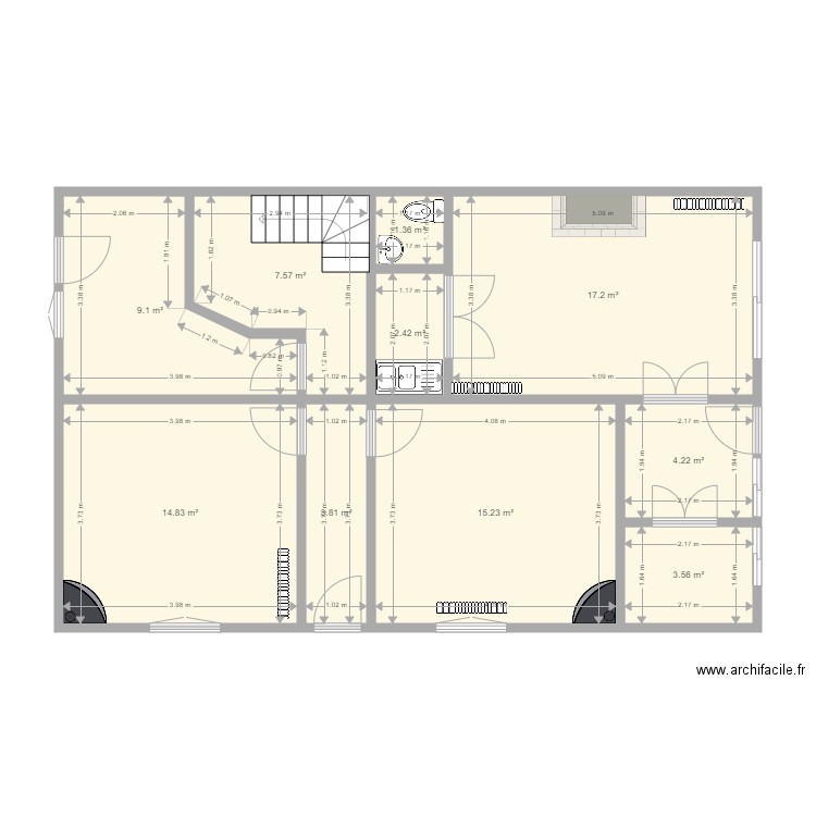 Bas caroline surface. Plan de 0 pièce et 0 m2