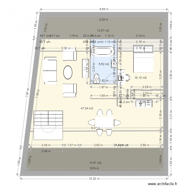 cel Comble. Plan de 0 pièce et 0 m2