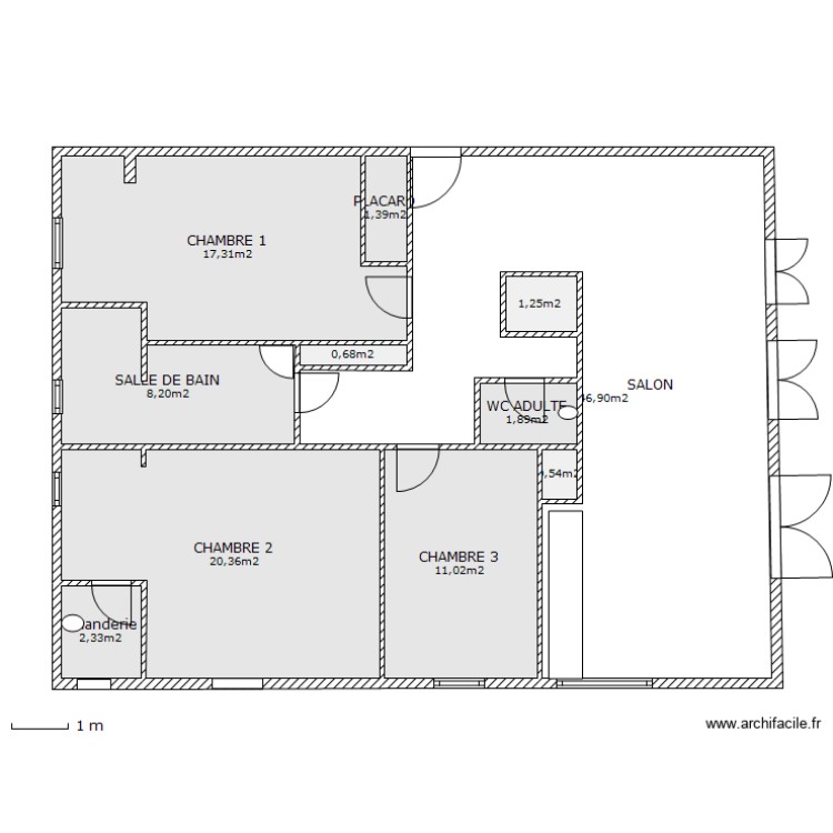 MICRO CRECHE AVANT TRAVAUX. Plan de 0 pièce et 0 m2