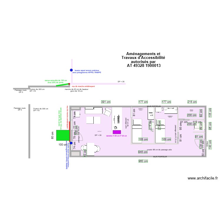 BACKSTAGE OF BEAUTY AVANT TRAVAUX. Plan de 0 pièce et 0 m2