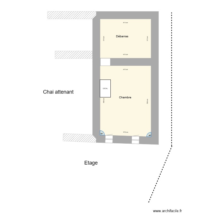 Etage. Plan de 0 pièce et 0 m2