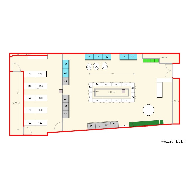 PLAN MAGASIN v4. Plan de 0 pièce et 0 m2