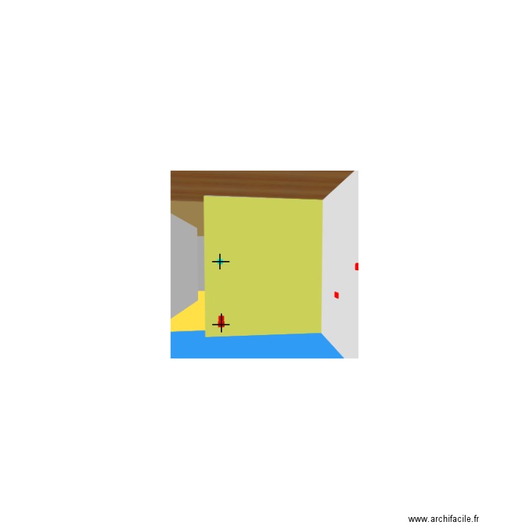 Vue mur de gauche cuisine. Plan de 0 pièce et 0 m2