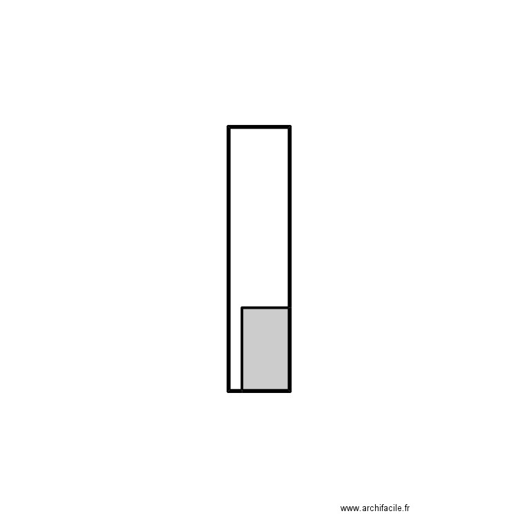 Laurence B2. Plan de 2 pièces et 1 m2