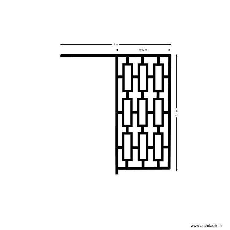 garde corps 2. Plan de 