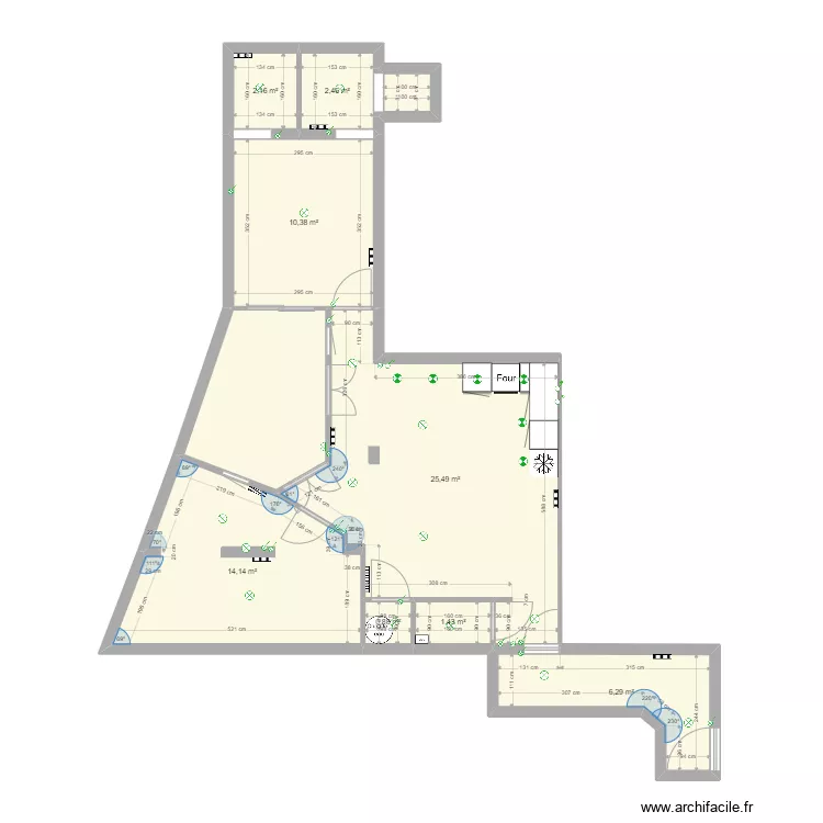 t3 verdun rdc. Plan de 