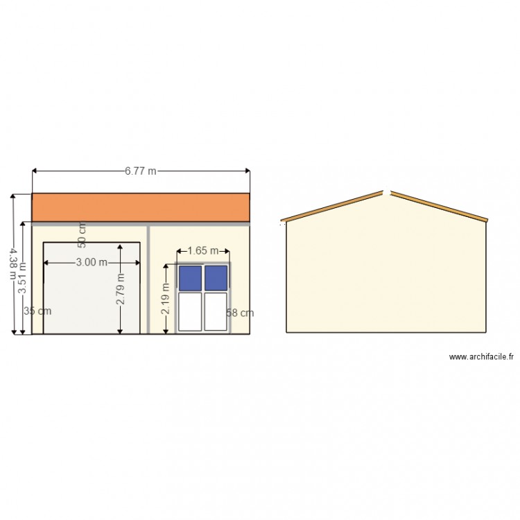 Facades annexe 1. Plan de 0 pièce et 0 m2