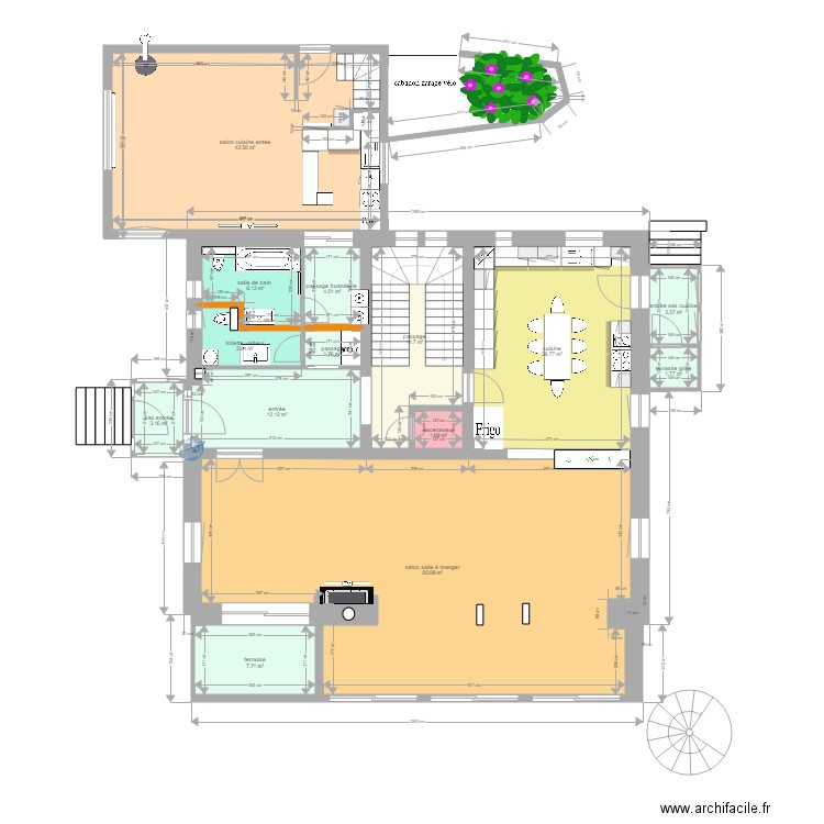 montricher rez sup appartement 2018. Plan de 0 pièce et 0 m2