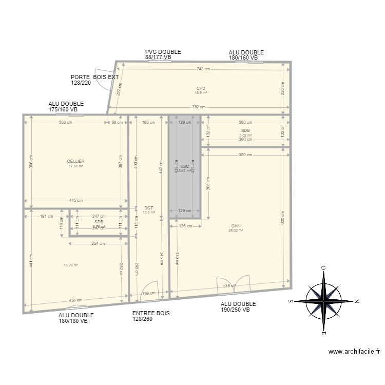 GRAULOU. Plan de 0 pièce et 0 m2