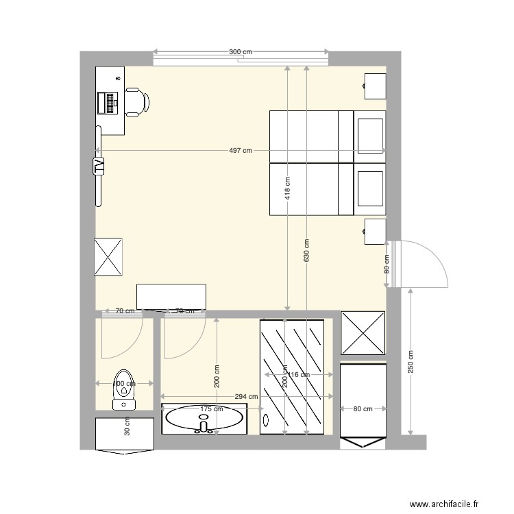 Chambre BC sde bain Etage 2 3. Plan de 0 pièce et 0 m2