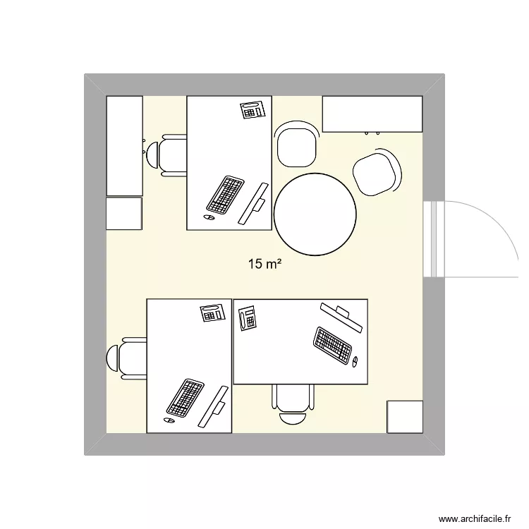 Bureau. Plan de 
