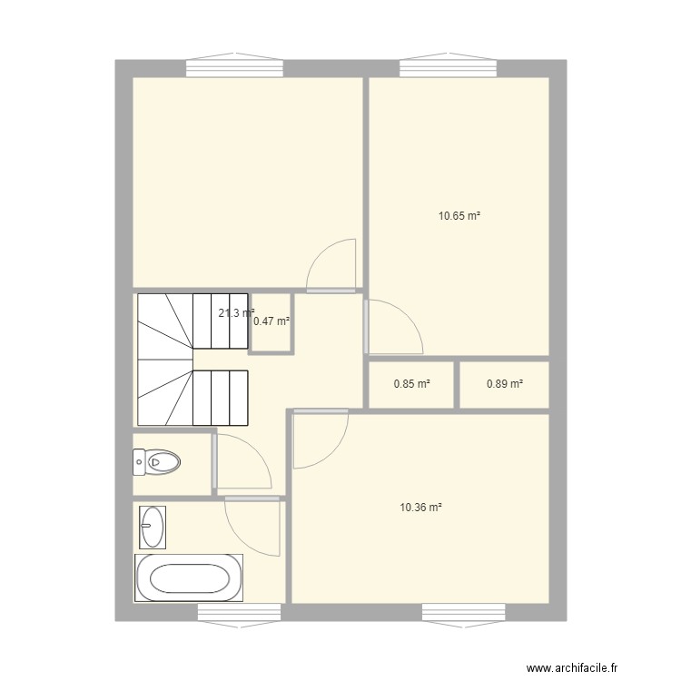 PN 1er etage. Plan de 0 pièce et 0 m2