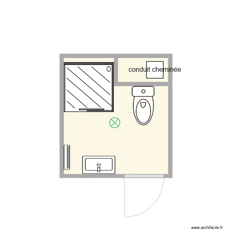 salle de douche 1er étage GF. Plan de salle de douche 1er étage GF. Plan de