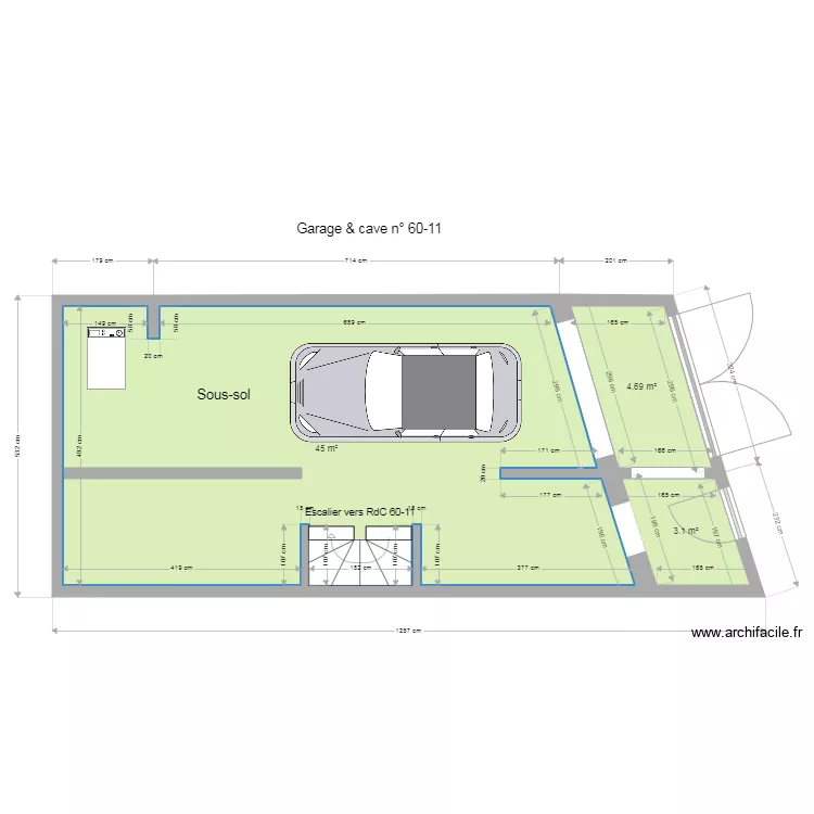 mg5 garage s sol. Plan de 